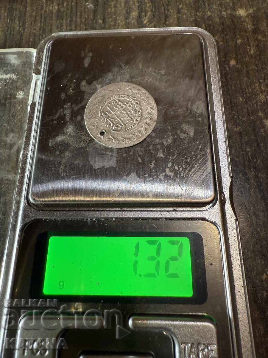 Δημοπρασία Τουρκικό νόμισμα ασήμι 1223/24 20 παράδες
