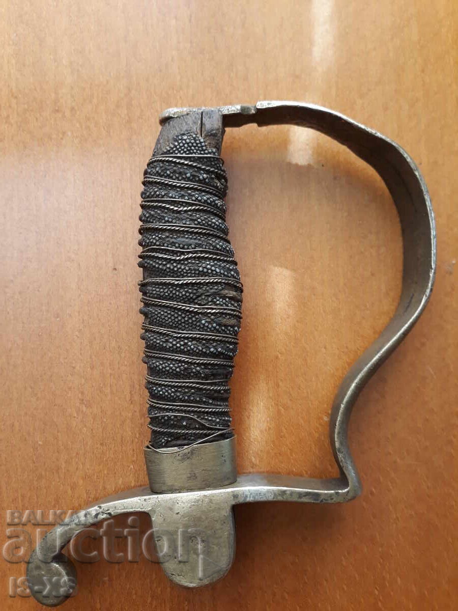 Guard and hilt for a Bulgarian officer's saber