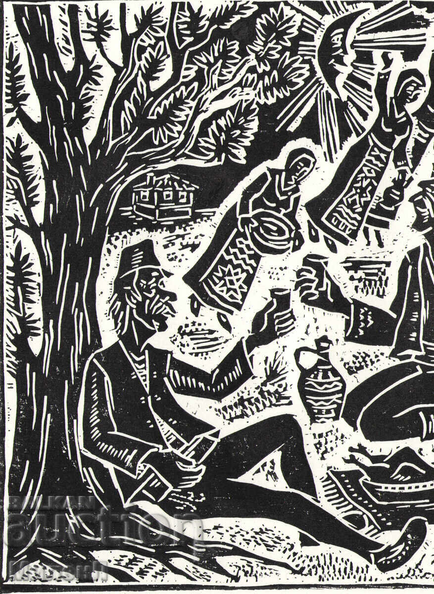 Livrarea Gravură umoristică: Visurile burlacilor bătrâni