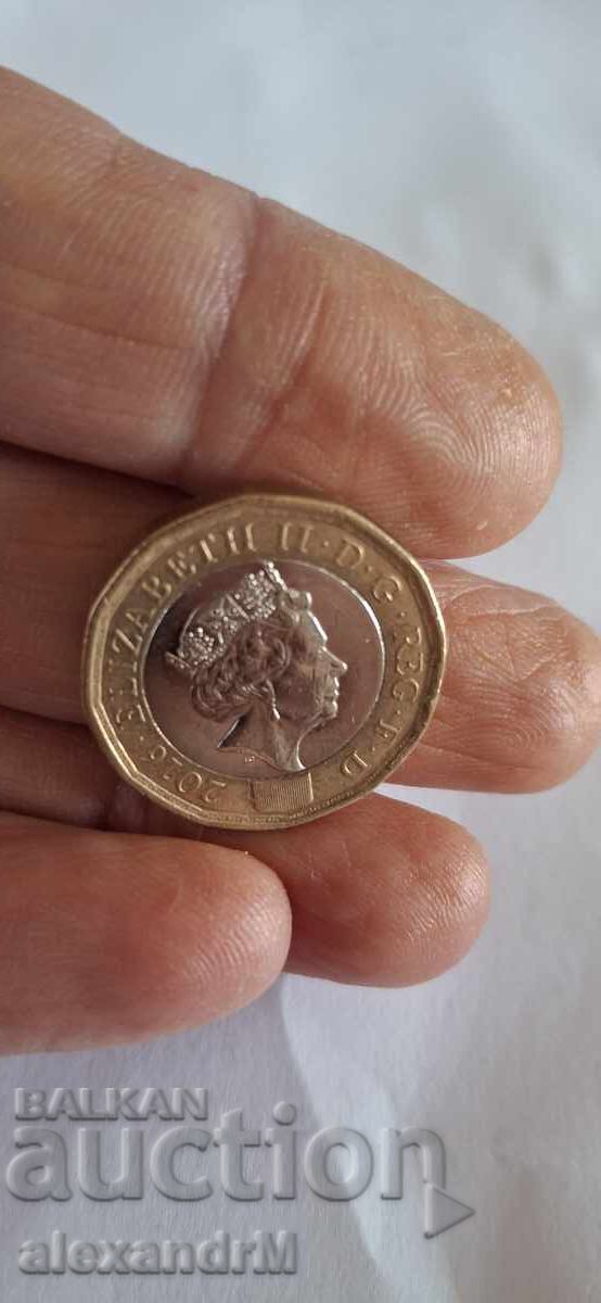 1 liră sterlină, 2016 Marea Britanie