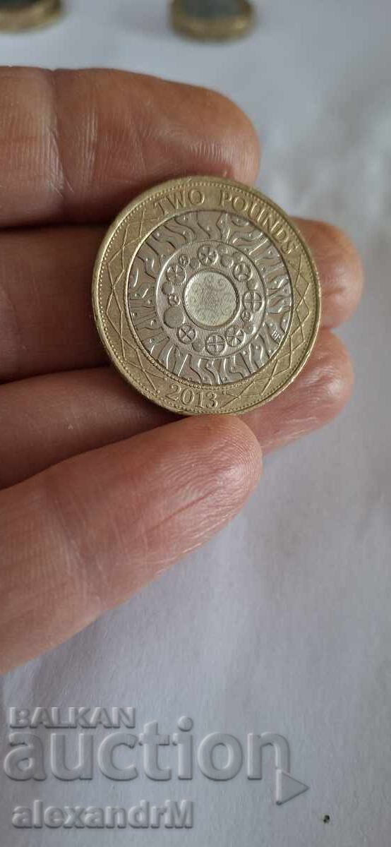 2 Pounds, 2013 United Kingdom