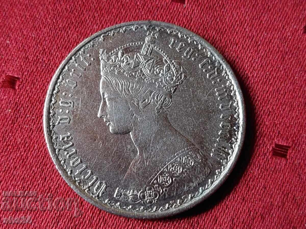 Готически флорин (2 шилинга) 1869 Виктория, 1837 - 1901 с цена € 76.69 | 149.99 лв.