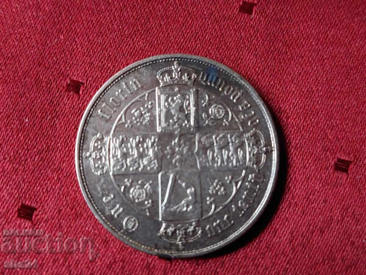 Gothic Florin (2 Shillings) 1869 Victoria, 1837 - 1901