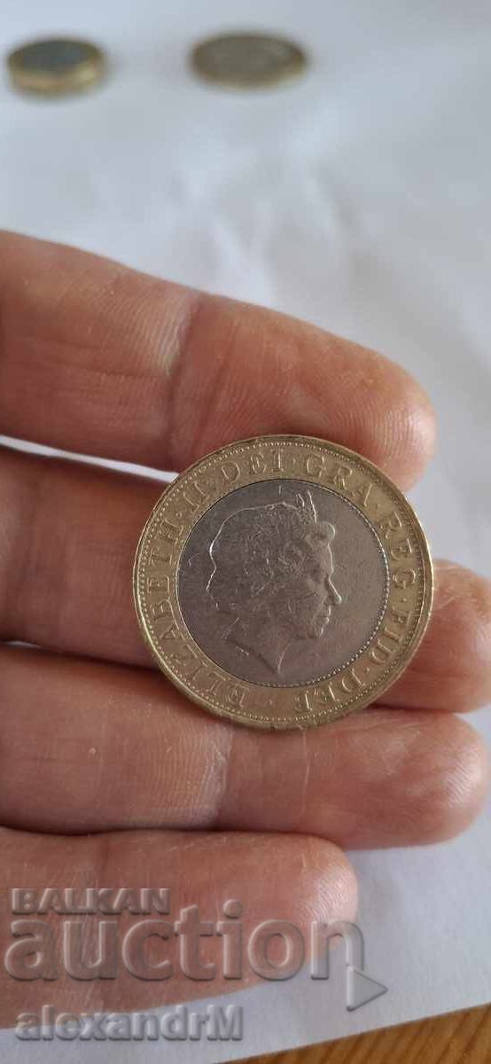 2 Pounds, 2000 United Kingdom with price 7.00 BGN | € 3.58 2 Pounds, 2000 United Kingdom with price 7.00 BGN | € 3.58