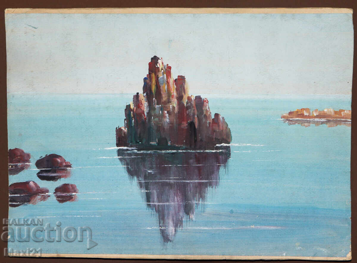 Картина гваш морски пейзаж с цена 200.00 лв. | € 102.26