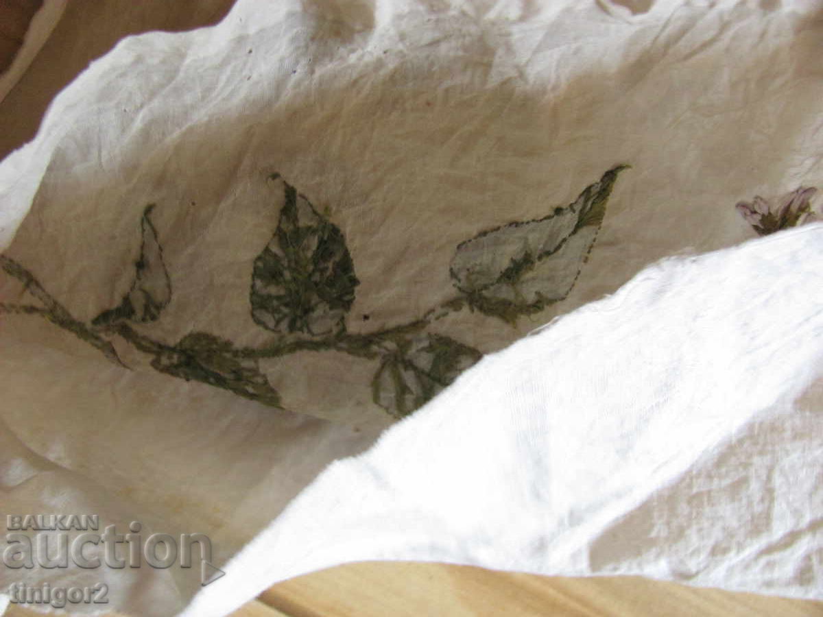 19ος. Μαξιλαροθήκη, χειροποίητη κέντημα, 45x30εκ - 5