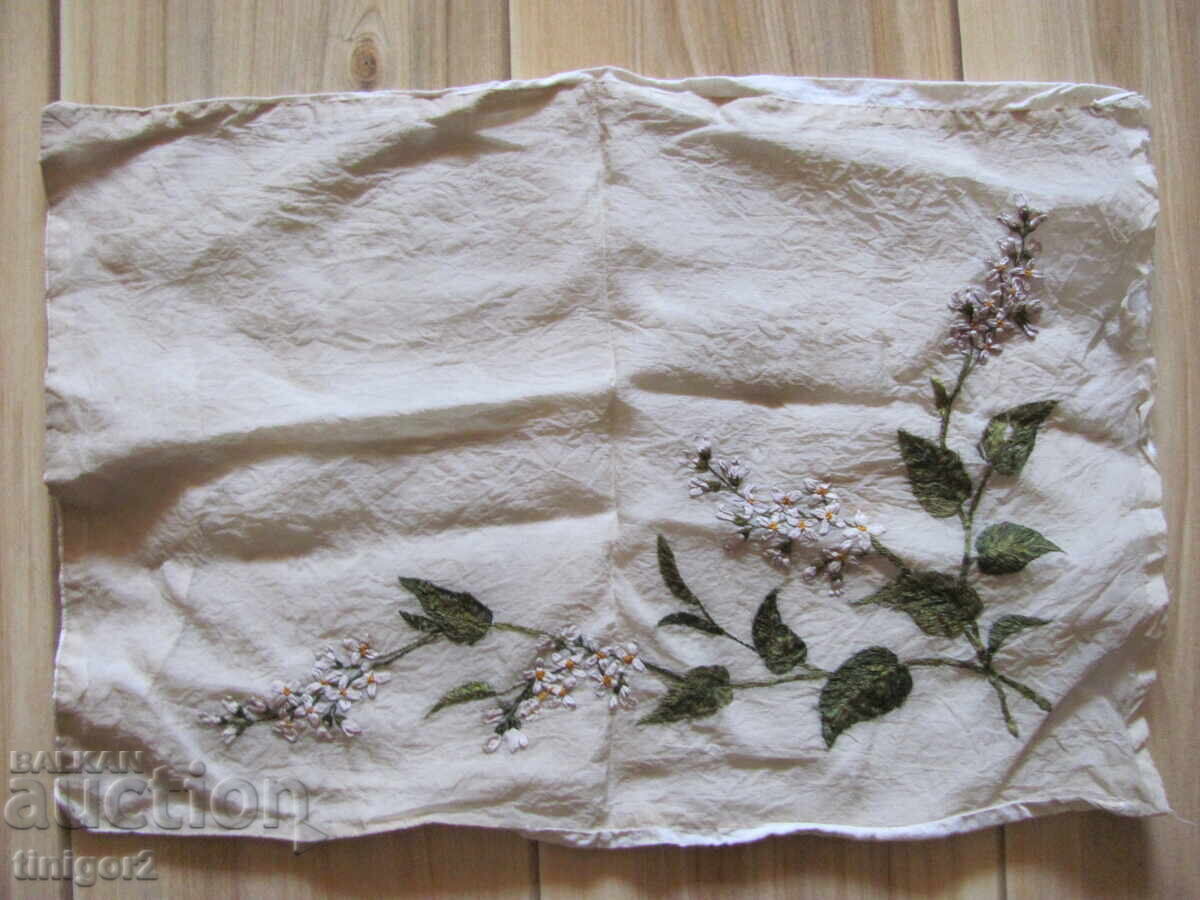 19ος. Μαξιλαροθήκη, χειροποίητη κέντημα, 45x30εκ