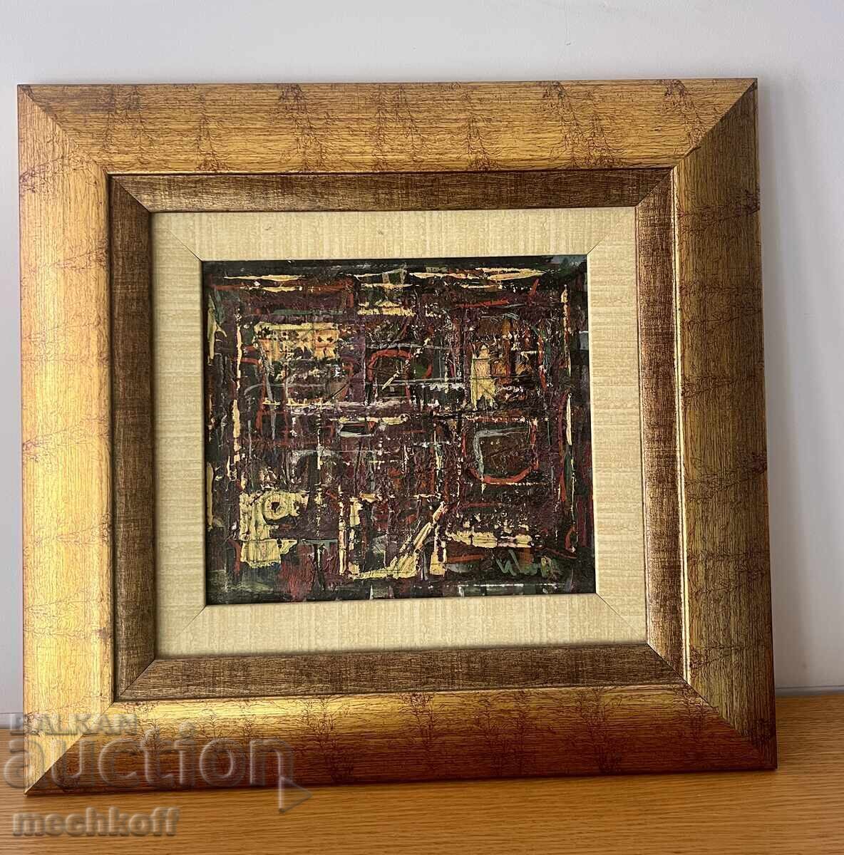 Ivan Georgiev - Pictură în ulei Rembrandt, 22 × 20 cm