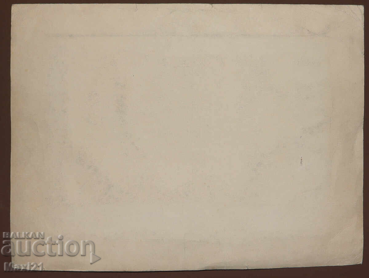 Стара картина гваш красив природен пейзаж - 6