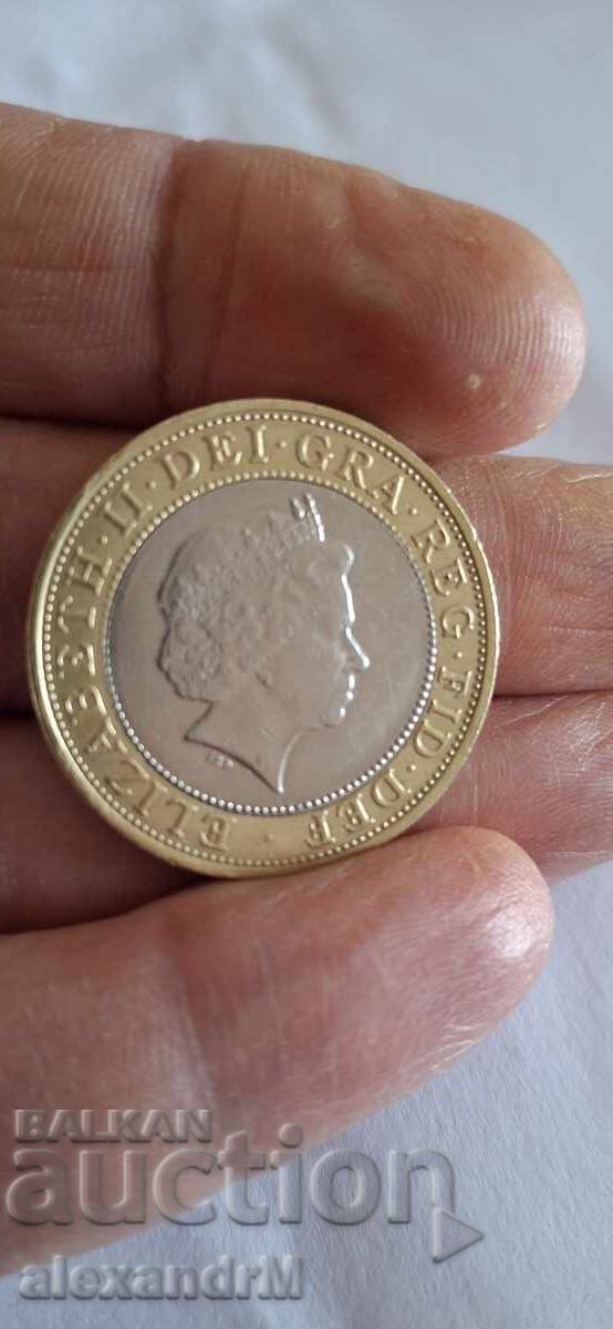 2 Pounds, 2006 United Kingdom with price 9.00 BGN | € 4.60