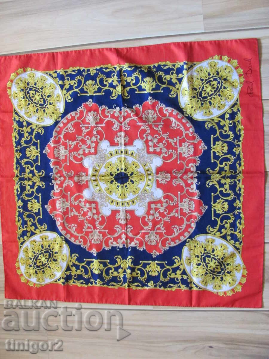 70's Original Women's Scarf Paul Darel, 76x76cm - 6