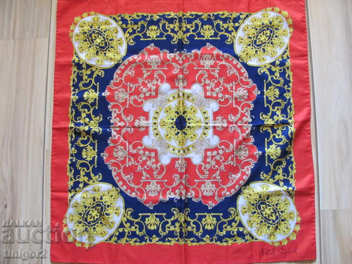 70's Original Women's Scarf Paul Darel, 76x76cm - 7