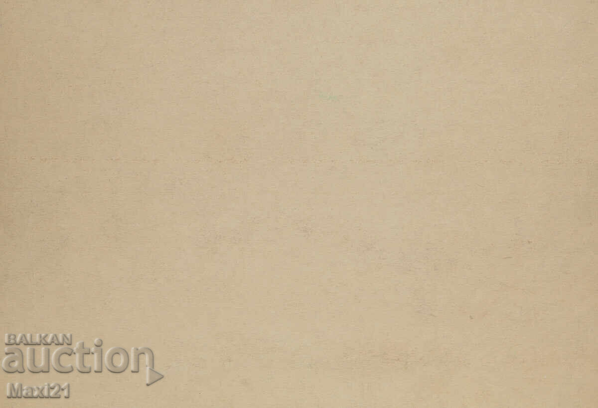 Old gouache painting winter landscape - 6