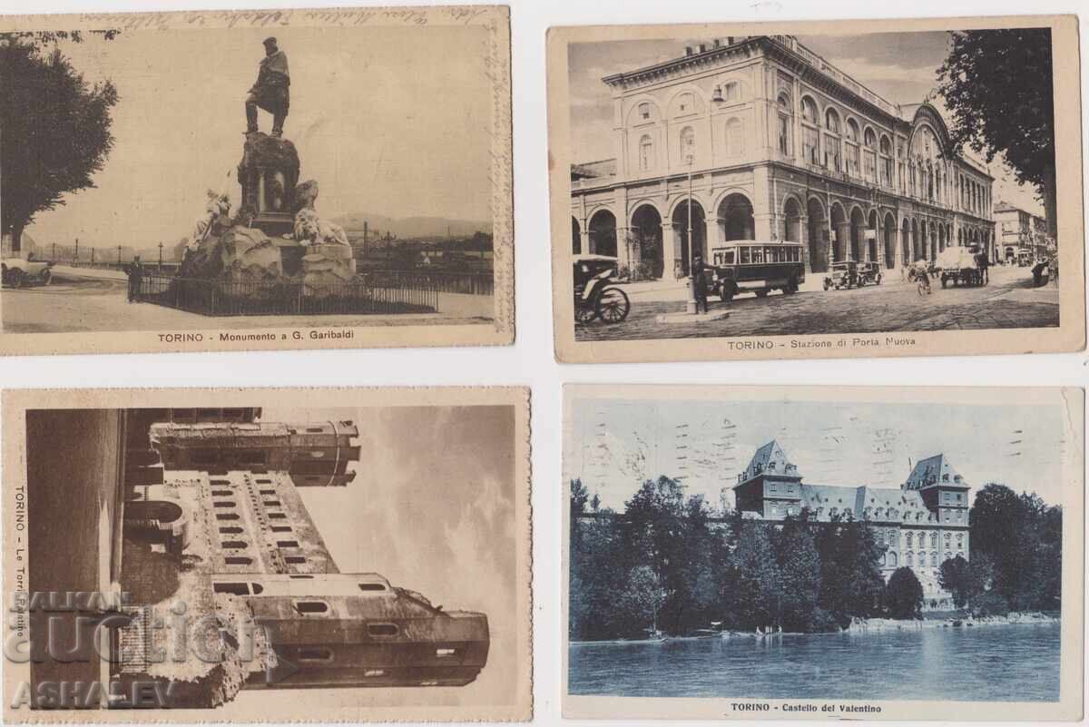 Ιταλία - Τορίνο 1930 4 τμχ. - ταχυδρομημένα Ιταλία - Τορίνο 1930 4 τμχ. - ταχυδρομημένα