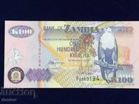 Замбия 100 квача 1992 г. UNC
