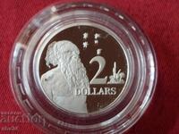 2 Δολάρια Αυστραλίας, ασημένιο νόμισμα του 1988, Αβορίγινας