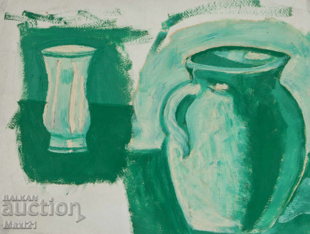 Tablou ulei natură statică vaze