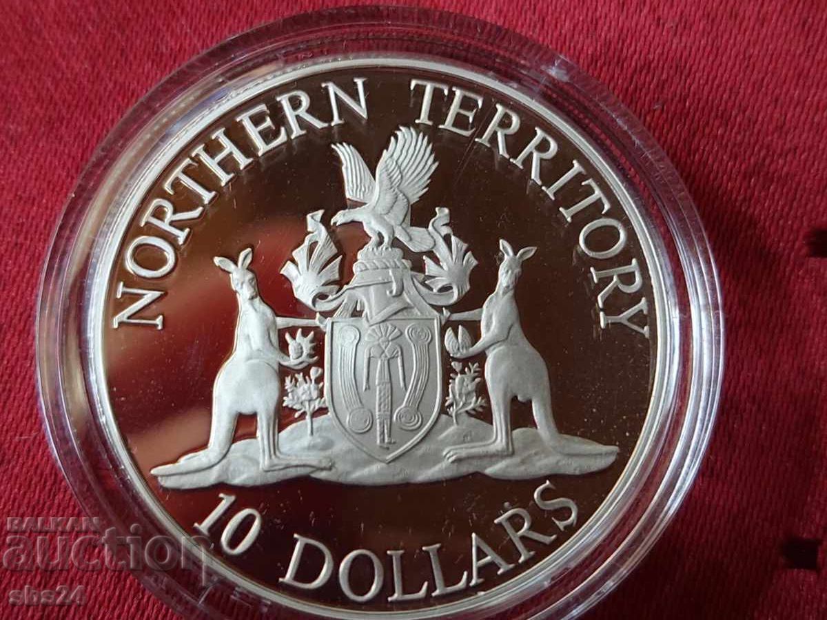 1992 g. Ασημένιο νόμισμα 10 δολαρίων, Βόρεια Επικράτεια