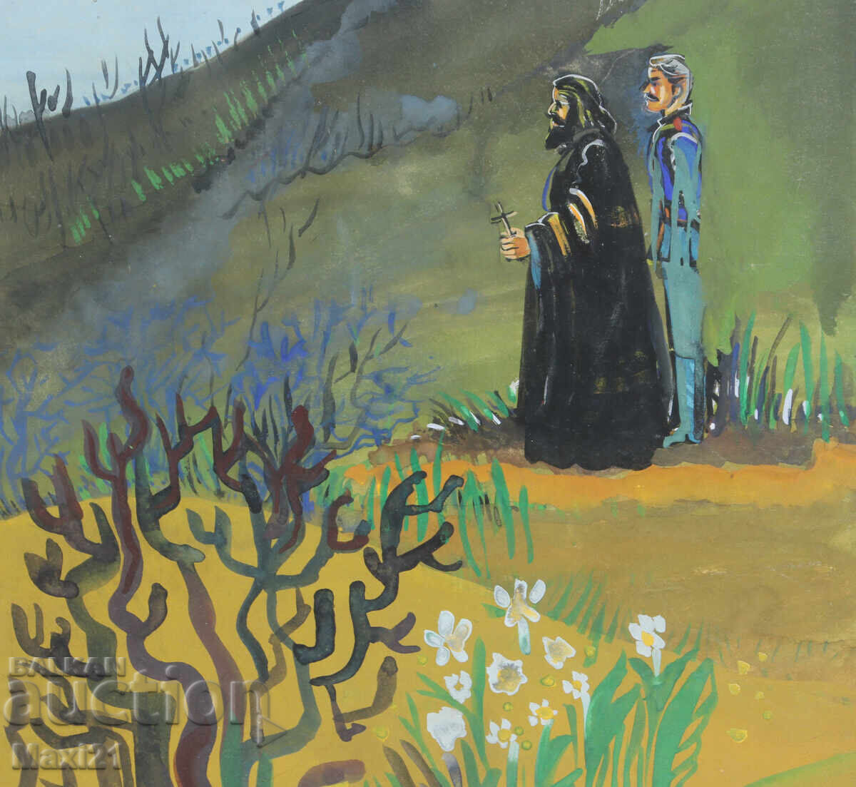 Gouache Figurative Painting - 6