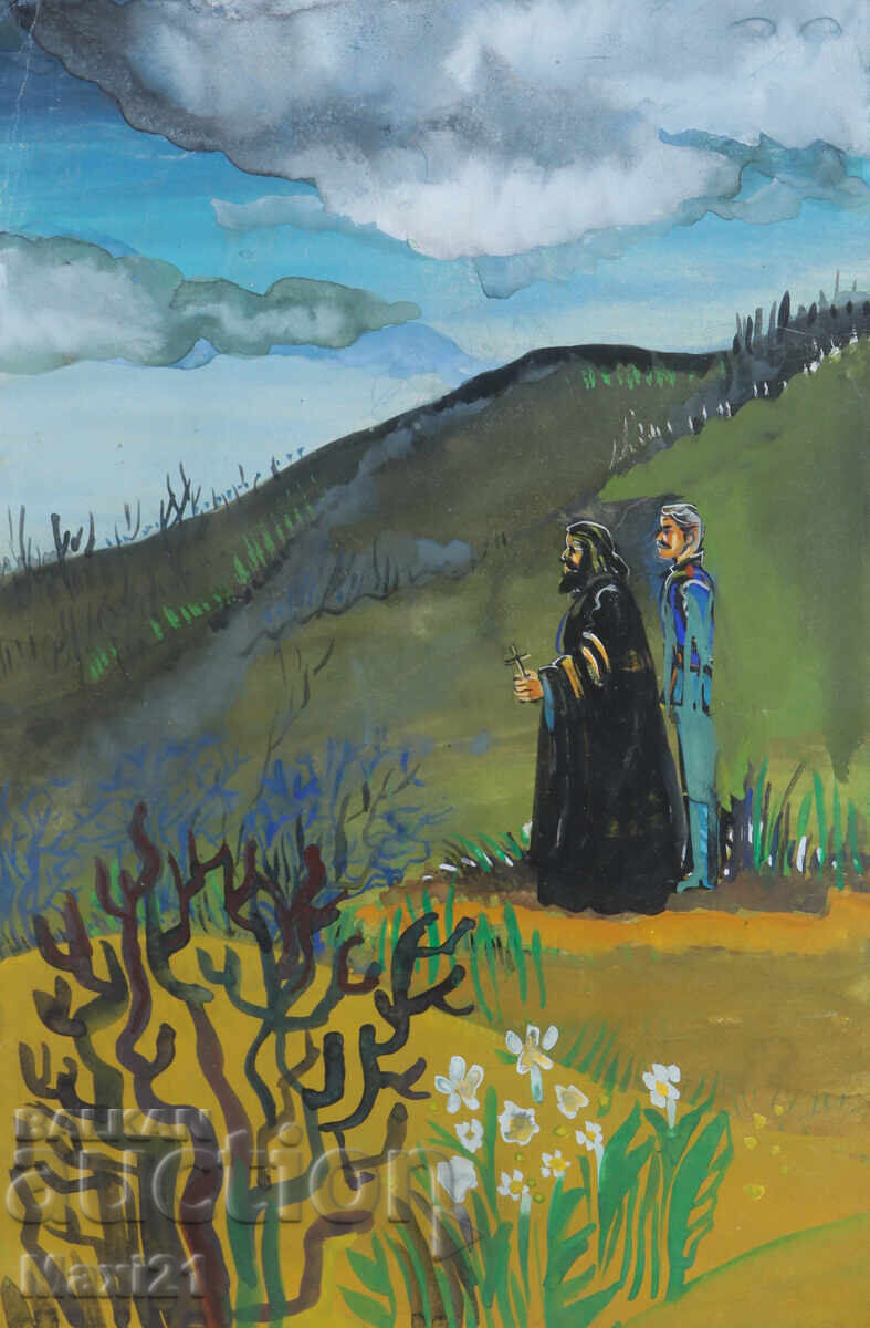 Gouache Figurative Painting