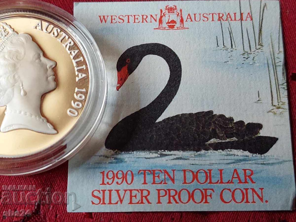 Δημοπρασία 10 δολάρια - Πορτρέτο της Ελισάβετ Β' Δυτική Αυστραλία