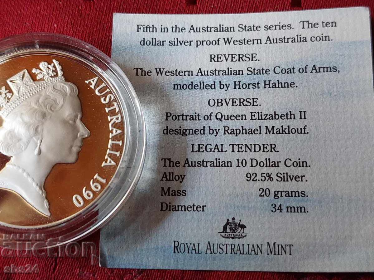 Παράδοση 10 δολάρια - Πορτρέτο της Ελισάβετ Β' Δυτική Αυστραλία