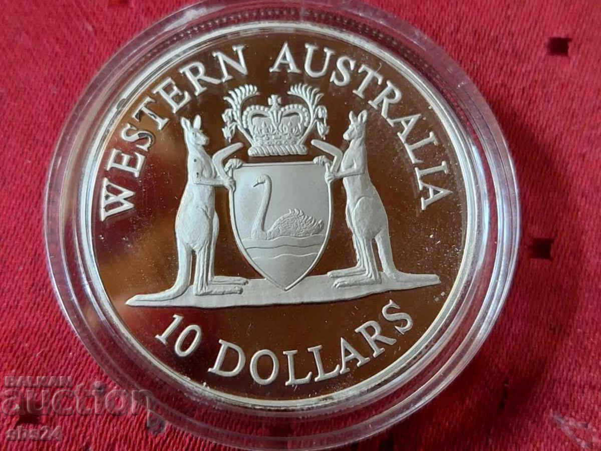 10 δολάρια - Πορτρέτο της Ελισάβετ Β' Δυτική Αυστραλία