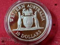 10 δολάρια - Πορτρέτο της Ελισάβετ Β' Δυτική Αυστραλία