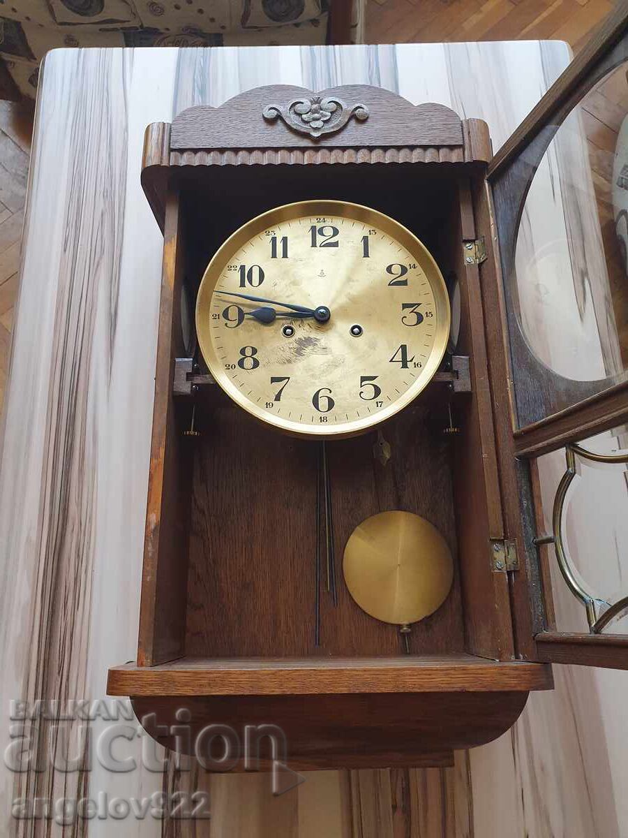 GUSTAV BECKER German Wall Clock WORKING with price 3.50 BGN | € 1.79