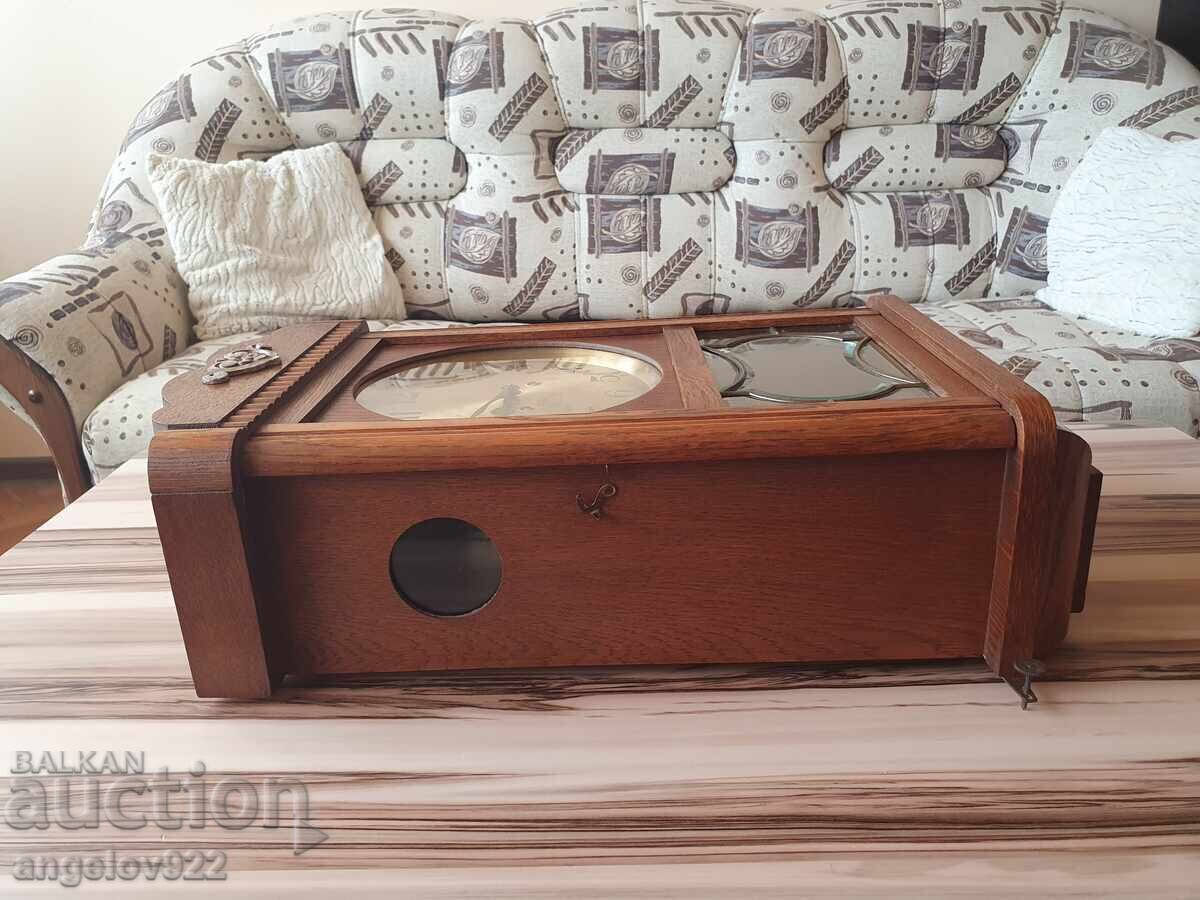 GUSTAV BECKER German Wall Clock WORKING - 5