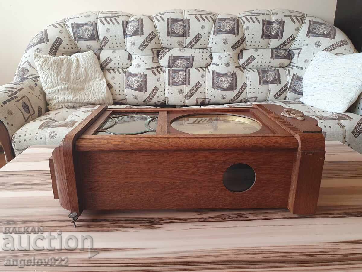 GUSTAV BECKER German Wall Clock WORKING - 6