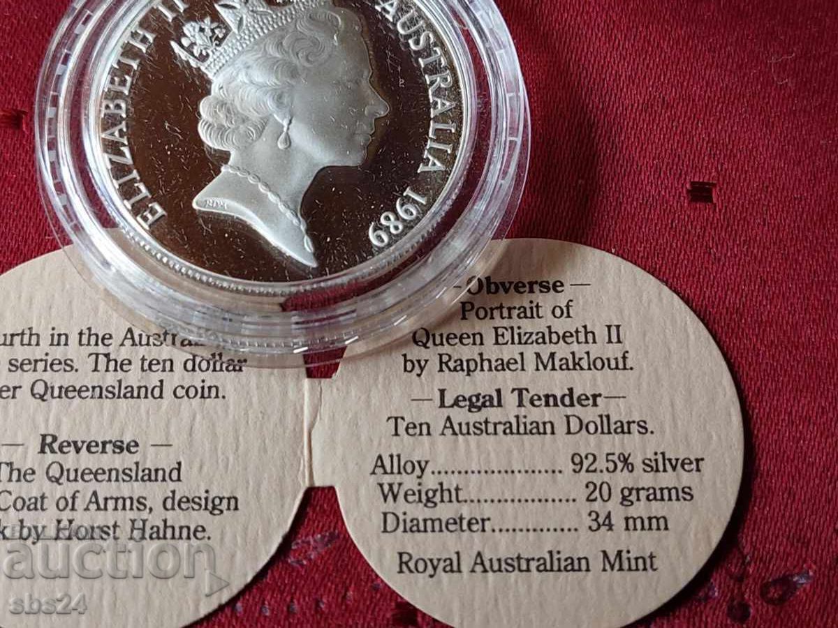 Licitație 10 dolari - Portretul Elisabetei a II-a - Queensland