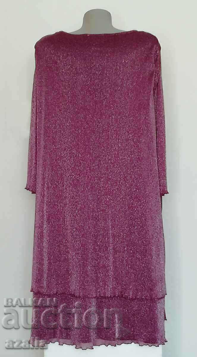 Women's formal burgundy dress with lining with price € 24.54 | 48.00 BGN