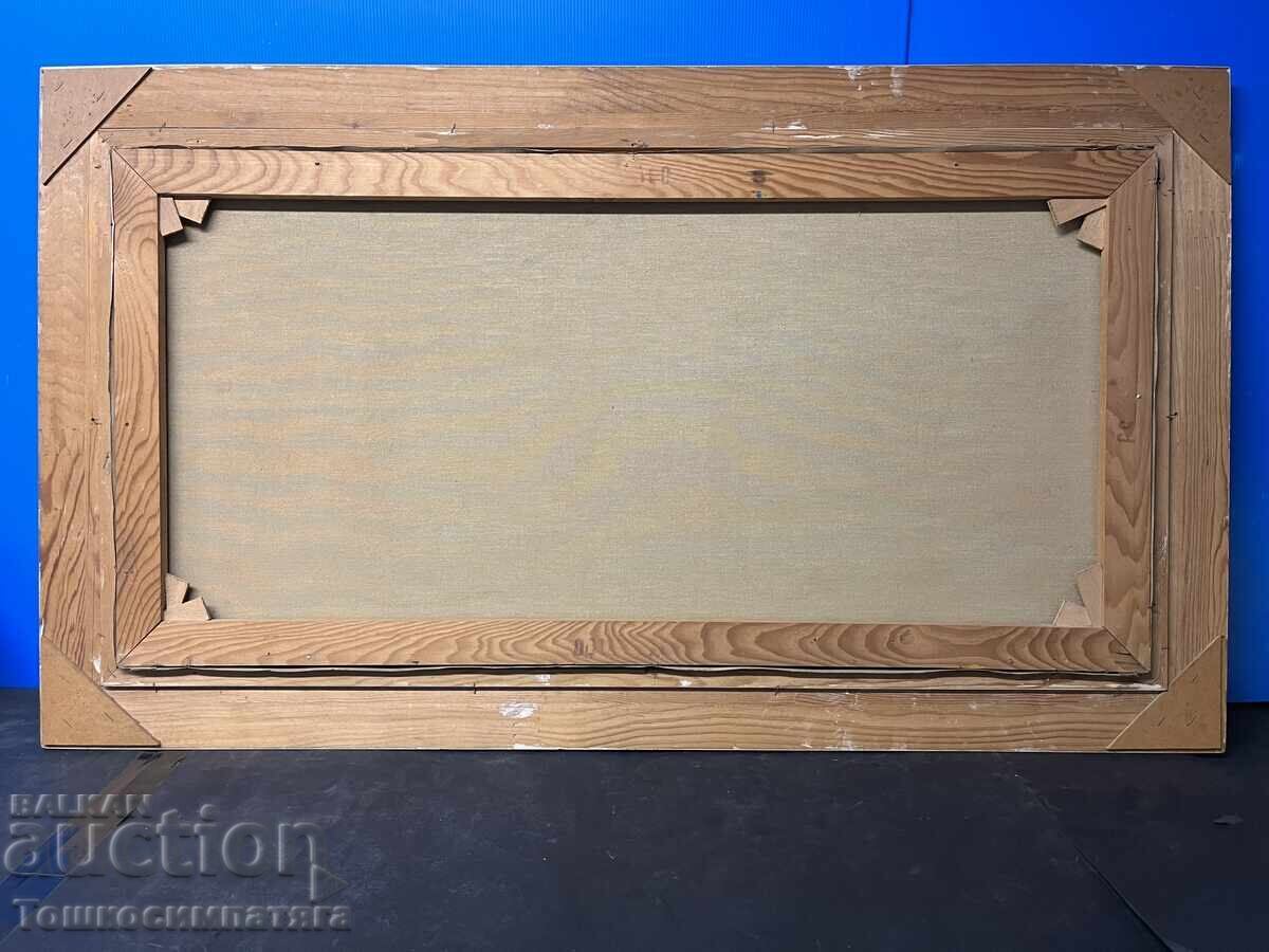 Όμορφο, ορεινό τοπίο σε καμβά με ελαιοχρώματα - 7