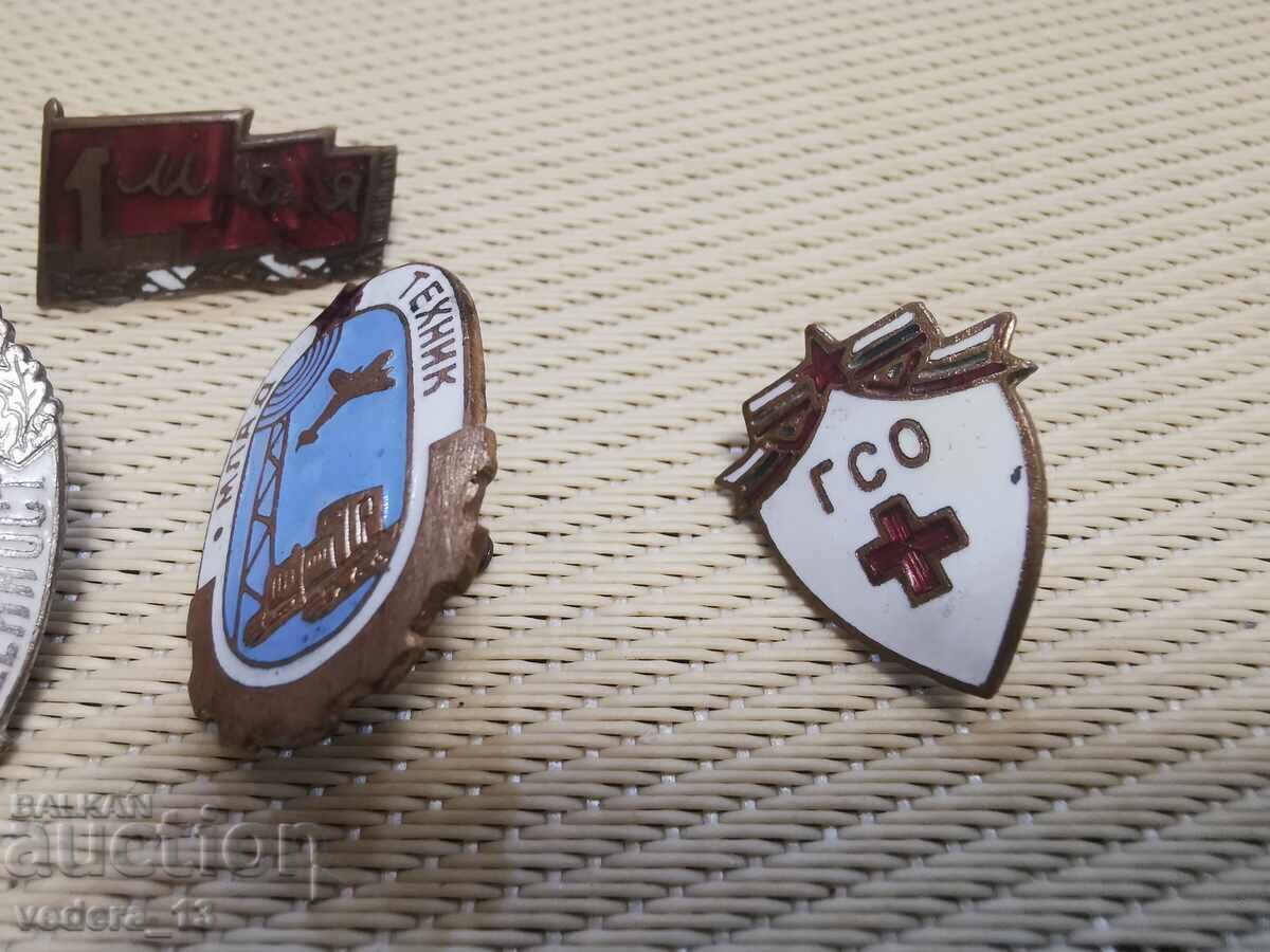 Auction  LOT BADGES-EMAILBRONZE