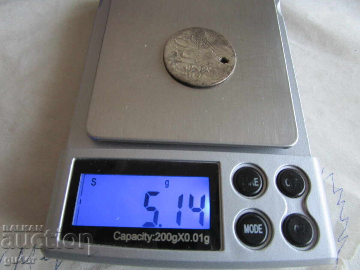 Δημοπρασία RRR❌❌Τουρκία/Οσμάν Γ'/10 ΠΑΡΑ/1168/ασήμι 5.14 γρ/σπάνιο❌❌RRR