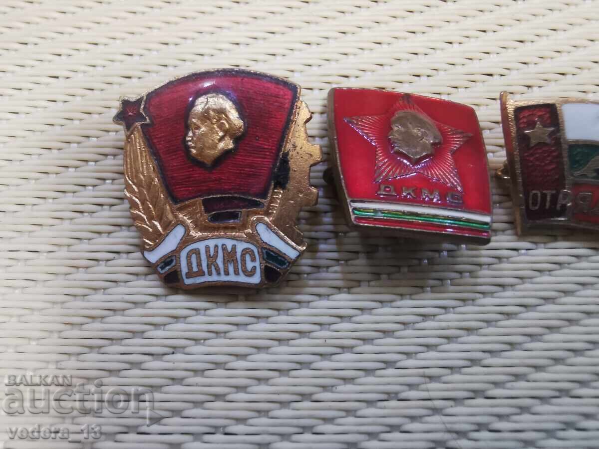 Auction  LOT BADGES-EMAILBRONZE