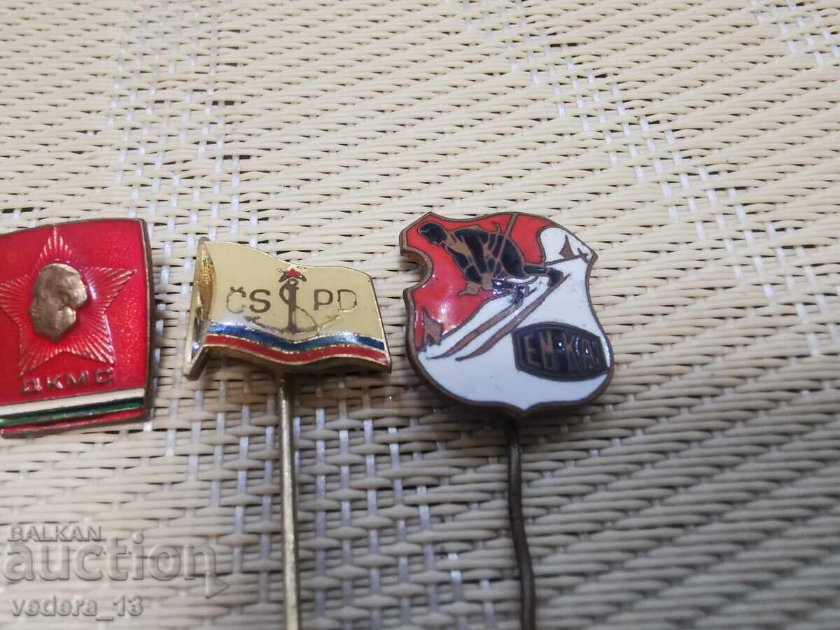 Auction  LOT BADGES-EMAILBRONZE