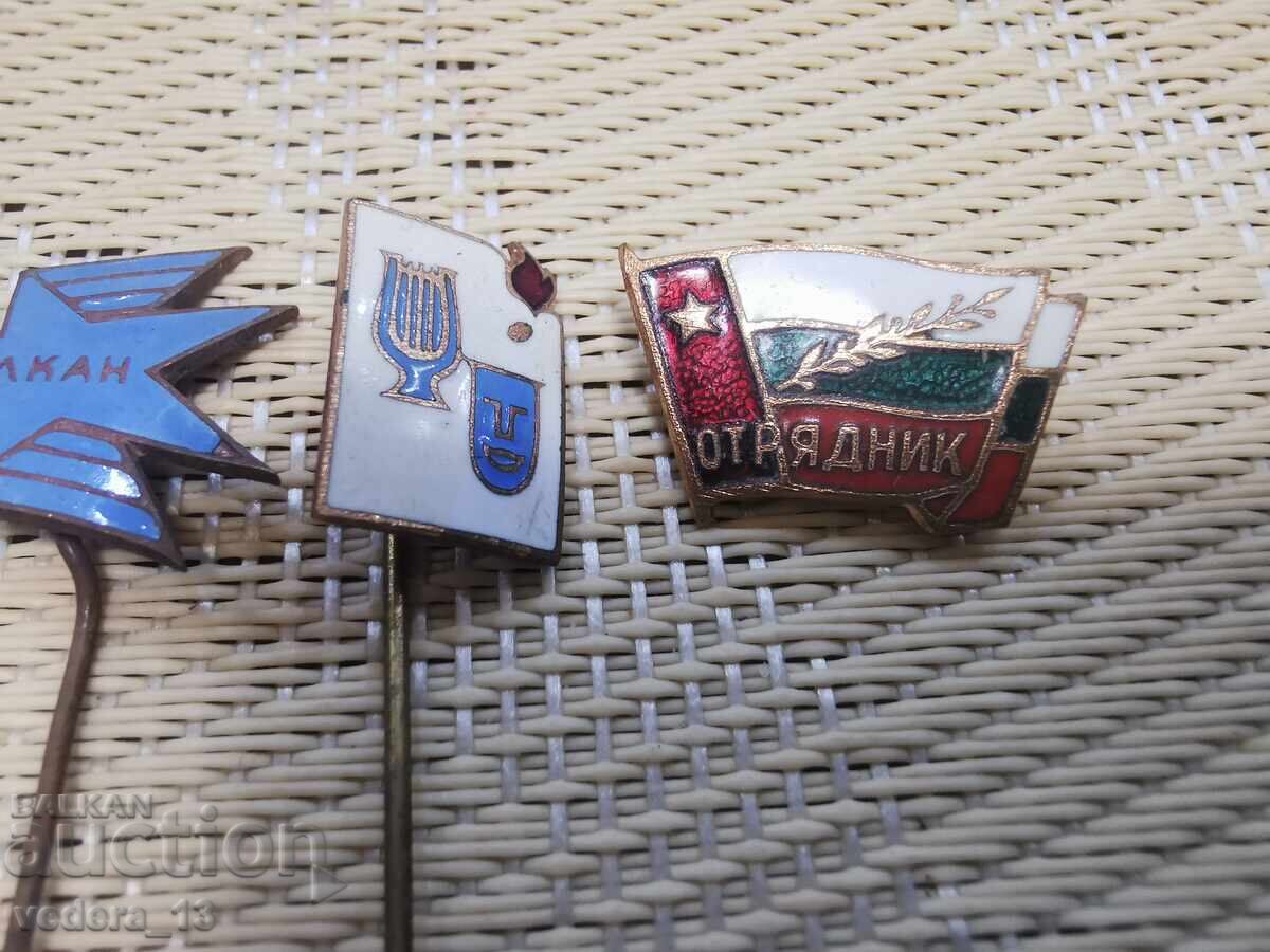 Auction  LOT BADGES-EMAILBRONZE