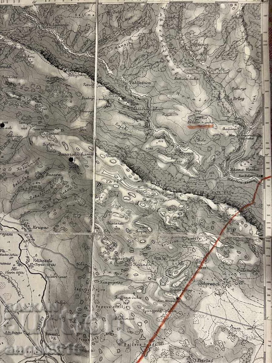 Delivery of OLD GERMAN 1908 MILITARY MAP OCCUPATION PIROT Delivery of OLD GERMAN 1908 MILITARY MAP OCCUPATION PIROT