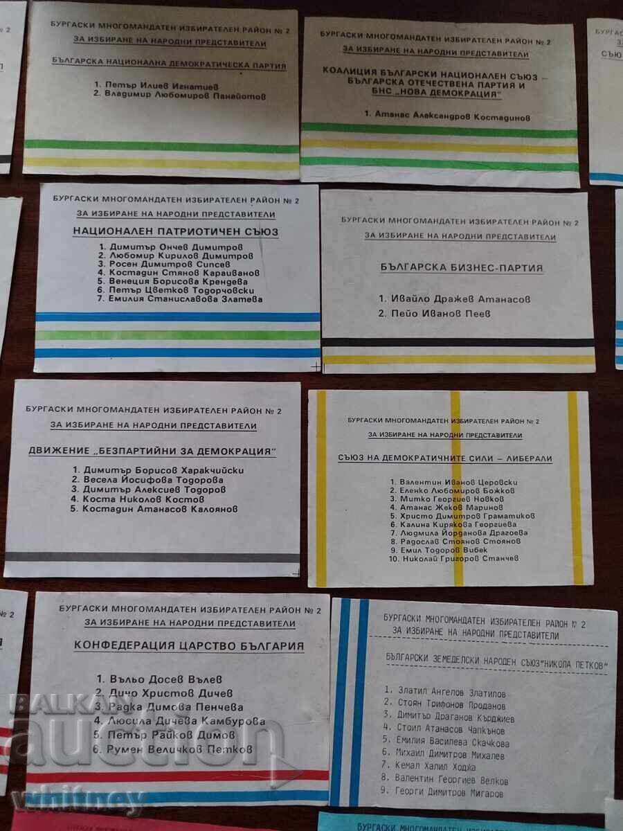 Δημοπρασία Ψηφοδέλτια για την εκλογή βουλευτών Βουργκάς Δημοπρασία Ψηφοδέλτια για την εκλογή βουλευτών Βουργκάς