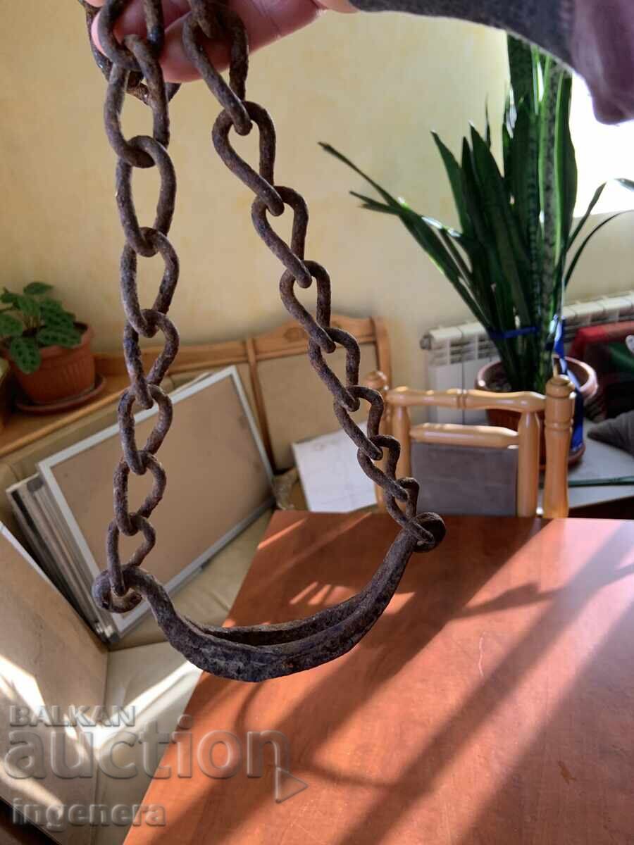 Hanger for cauldron, wrought iron holder with price 28.00 BGN | € 14.32 Hanger for cauldron, wrought iron holder with price 28.00 BGN | € 14.32