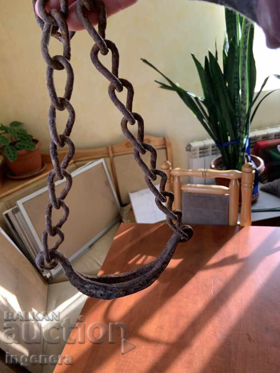 Delivery of Hanger for cauldron, wrought iron holder Delivery of Hanger for cauldron, wrought iron holder