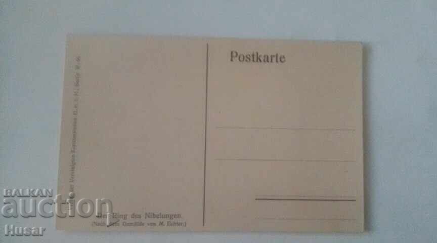 Wagner, inelul Nibelungilor, 6 buc. cărți poștale, Hitler - 7