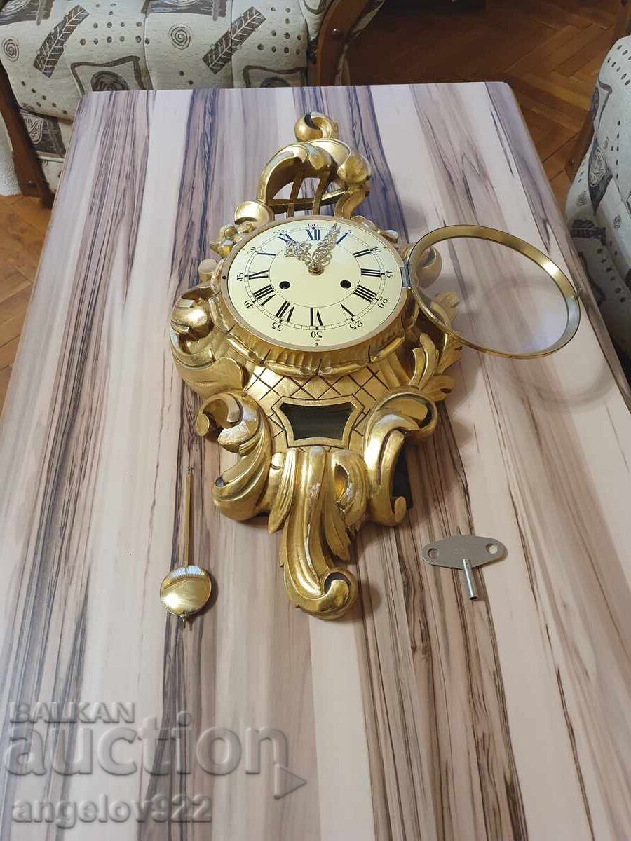 Auction  Beautiful WESTERSTRAND wall clock WORKING