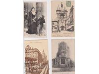 Γαλλία Ταχυδρομημένα 4 τμχ. 1907-14