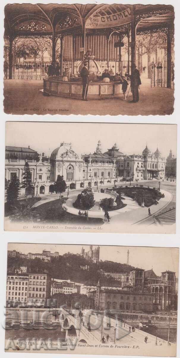 France, traveled, 3 pieces, 1920 France, traveled, 3 pieces, 1920