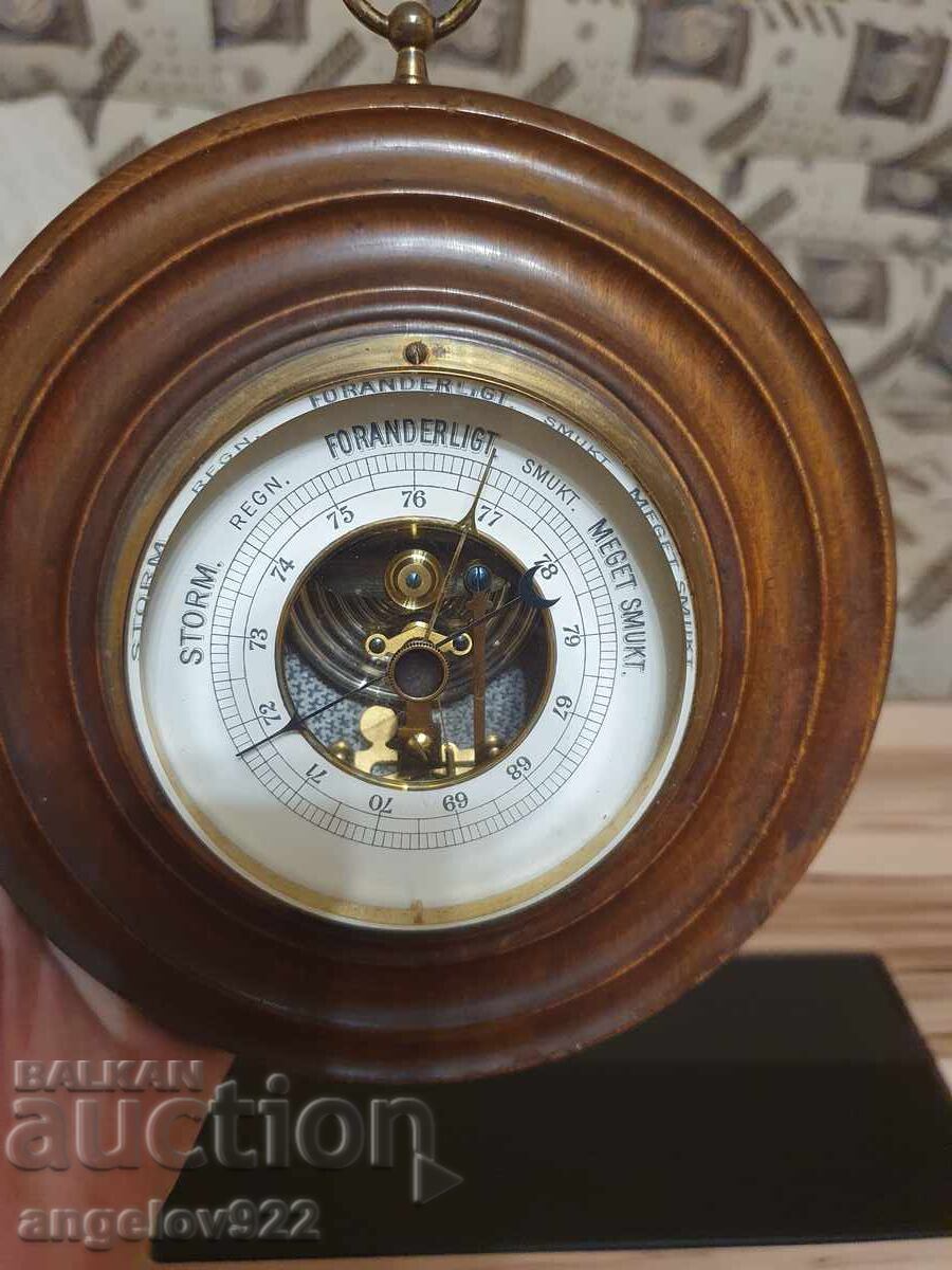 Αντίκα βαρόμετρο ΛΕΙΤΟΥΡΓΙΚΟ - 5