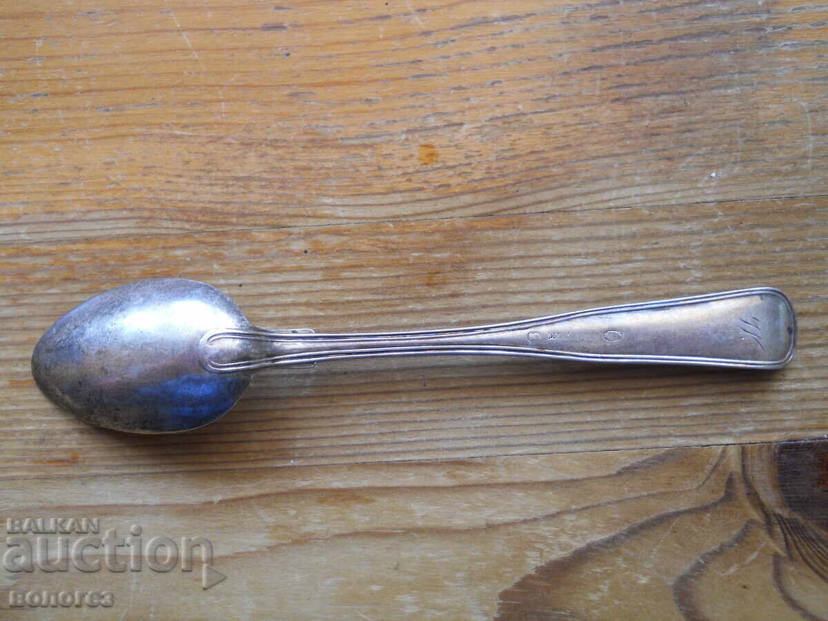 Antique silver coffee spoon with monogram - Denmark with price 35.00 BGN | € 17.90