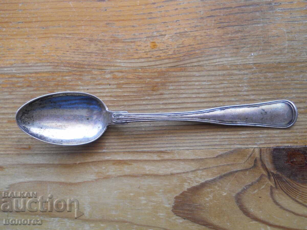 Antique silver coffee spoon with monogram - Denmark